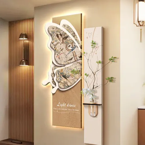 Sandstone Hydroponic Plants Home Decor Decorative Painting Corridor Living Room Sofa Background Wall Hanging Painting