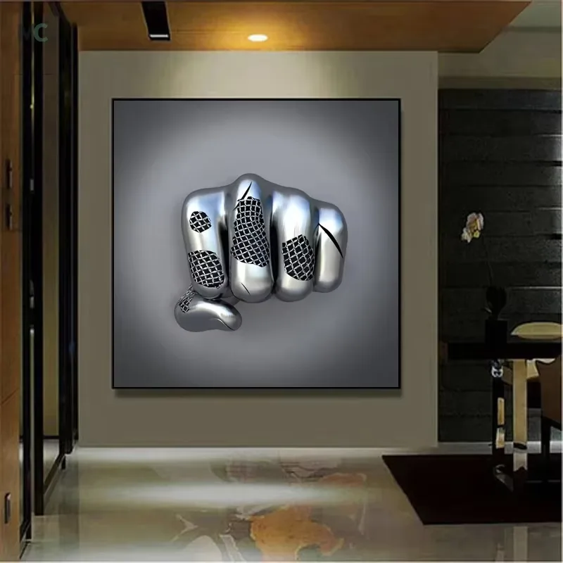 Sell Like Hot Cakes 2025 Year Creative Metal Figure Sculpture Decorative Painting Crystalline Mural Wall Art Home Decor