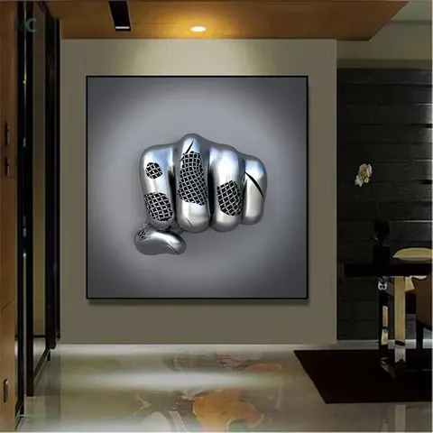 Sell Like Hot Cakes 2025 Year Creative Metal Figure Sculpture Decorative Painting Crystalline Mural Wall Art Home Decor