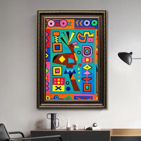 Sell Like Hot Cakes African Countries Tribal Symbols and Totems Art Decor Canvas and Crystal Porcelain Painting
