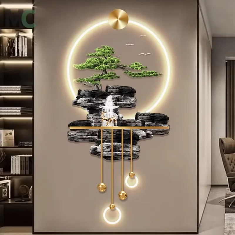 Sense of Advanced Porch Art Decor Painting 2026 Sell Like Hot Cakes Corridor Background Wall LED Luminous Acrylic Decor Painting
