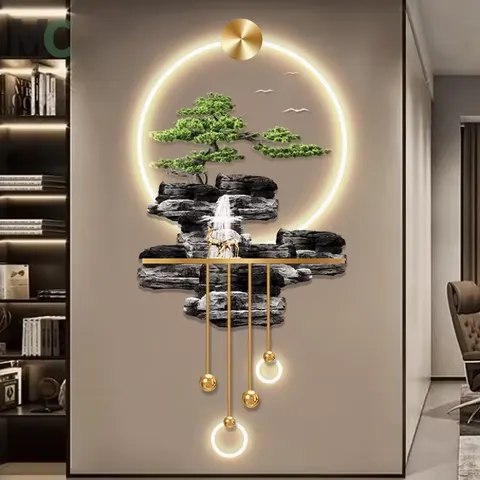 Sense of Advanced Porch Art Decor Painting 2026 Sell Like Hot Cakes Corridor Background Wall LED Luminous Acrylic Decor Painting