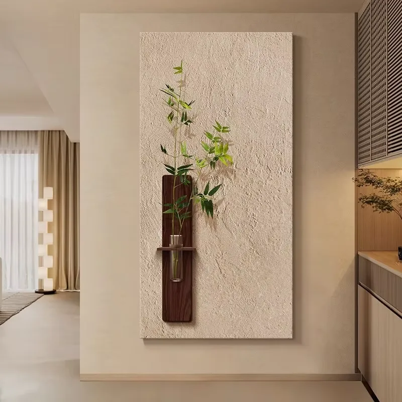 Simple and Elegant Art Home Decor Paintings Zen-inspired Office Tea Room Background Wall Sandstone Painting