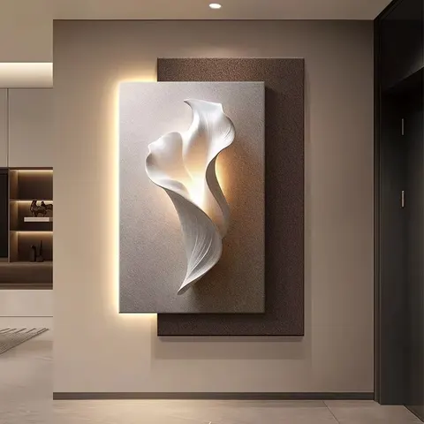 抽象 单幅 装饰画 现代简约 玄关背景墙挂画 砂岩浮雕