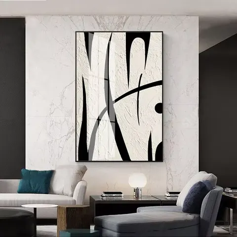 城市 单幅 装饰画 现代简约 卧室背景墙挂画 晶瓷画