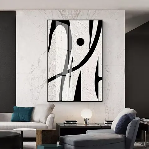 城市 单幅 装饰画 现代简约 卧室背景墙挂画 晶瓷画