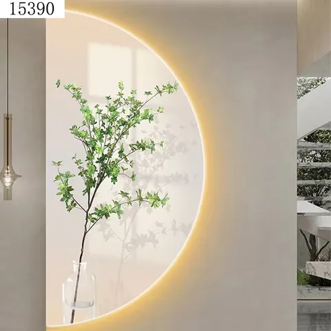Small Fresh Illustration Decorative Porch Crystal Porcelain Painting Mural Diamond Hanging Art Home Hanging LED Painting