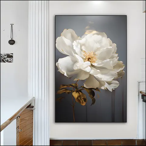 Small Freshness Floral Decoration Painting Restaurant Art Warm Flower Painting Living Room Sofa Background Wall Hanging Picture