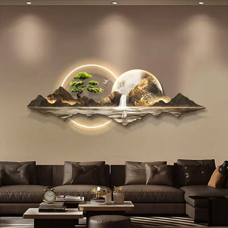 Sofa Background Wall Acrylic LED Painting UV Engraving Art Home Decor Paintings