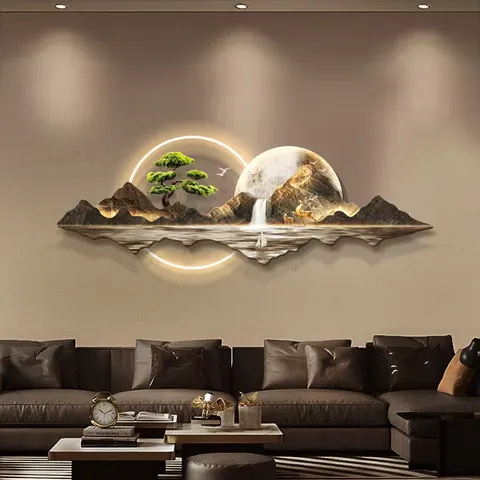 Sofa Background Wall Acrylic LED Painting UV Engraving Art Home Decor Paintings