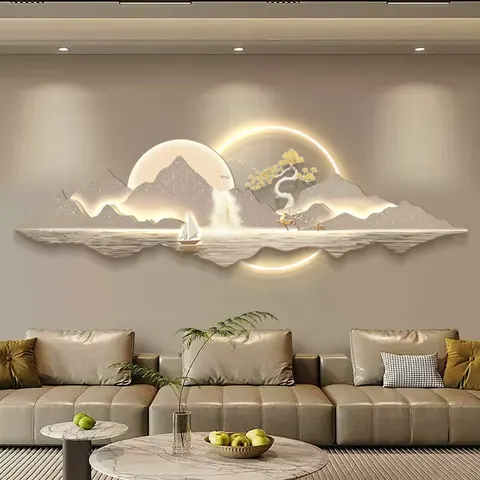 Sofa Background Wall Acrylic LED Painting UV Engraving Art Home Decor Paintings