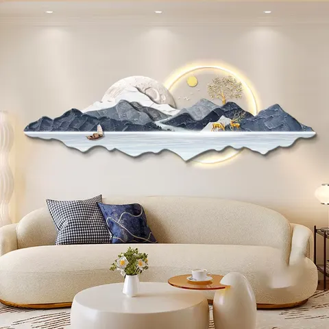 Sofa Background Wall Acrylic LED Paintings UV Engraving Art Home Furnishings Decor Painting