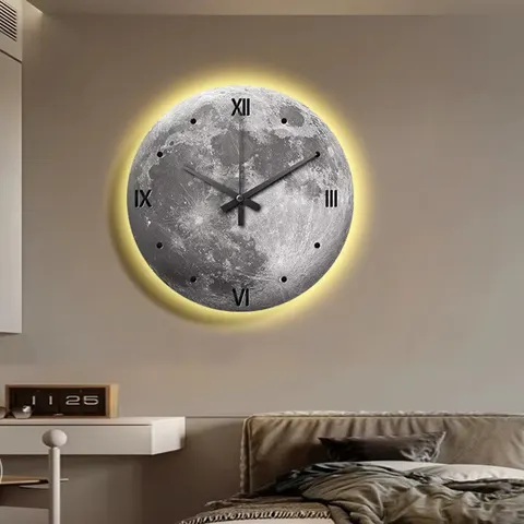 日月星辰 单幅 装饰画 现代简约 玄关背景墙挂画 LED带灯画