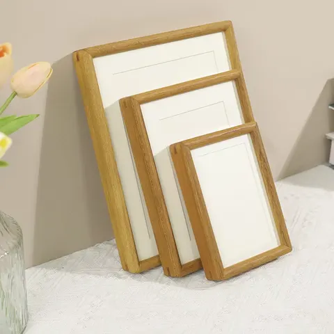 Solid Wood Black Walnut Round Corner Picture Frame Pendulum Lovers Photo  Frames Hanging Wall Manufacturers Wholesale