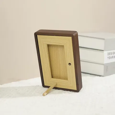 Solid Wood Black Walnut Round Corner Picture Frame Pendulum Lovers Photo  Frames Hanging Wall Manufacturers Wholesale