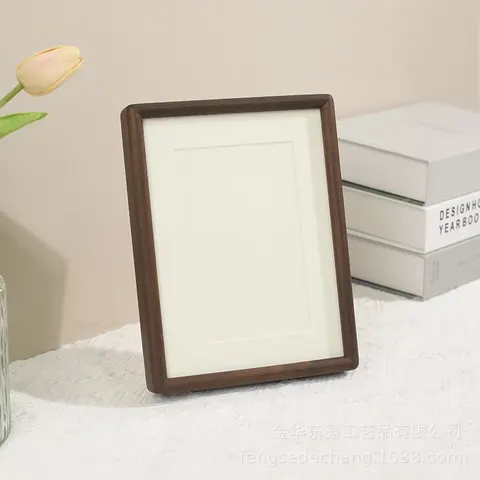 Solid Wood Black Walnut Round Corner Picture Frame Pendulum Lovers Photo  Frames Hanging Wall Manufacturers Wholesale
