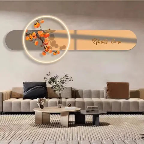 人物 单幅 装饰画 现代简约 卧室背景墙挂画 LED带灯画