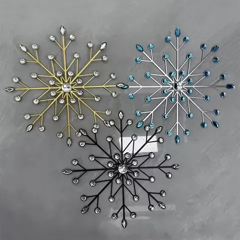 Starry Sky Ironwork Wall Decoration European Style Simplicity Metal Wall Hanging Living Room Wall Snowflake-like Hanging Piece
