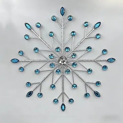 Starry Sky Ironwork Wall Decoration European Style Simplicity Metal Wall Hanging Living Room Wall Snowflake-like Hanging Piece