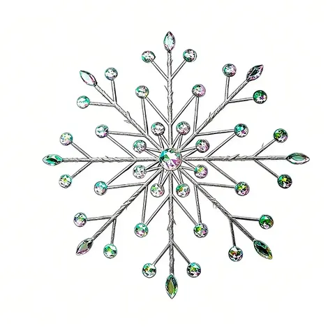 Starry Sky Ironwork Wall Decoration European Style Simplicity Metal Wall Hanging Living Room Wall Snowflake-like Hanging Piece