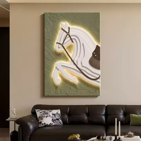 动物 单幅 装饰画 轻奢风 玄关背景墙挂画