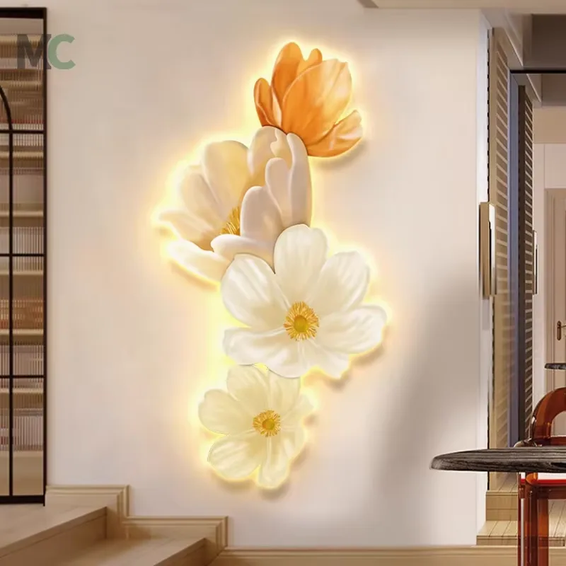 Sunflower Diamond Crystal Porcelain Painting Wall Art Modern Simple Living Room Sofa Background Mural Painting Home Decor
