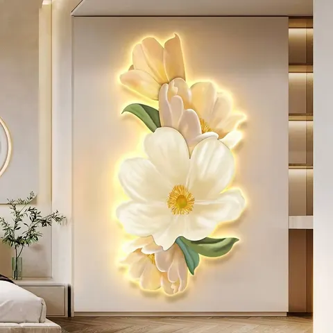 Sunflower Diamond Crystal Porcelain Painting Wall Art Modern Simple Living Room Sofa Background Mural Painting Home Decor
