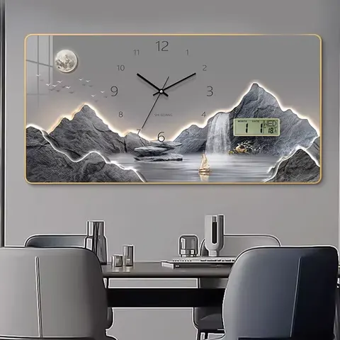 山水 单幅 装饰画 新中式 餐厅背景墙挂画