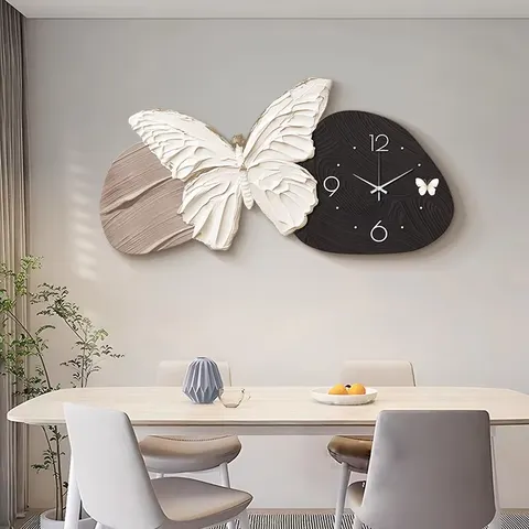 Texture Black and White Butterflies Art Home Decor Painting Restaurant Background Wall Crystal Porcelain Painting