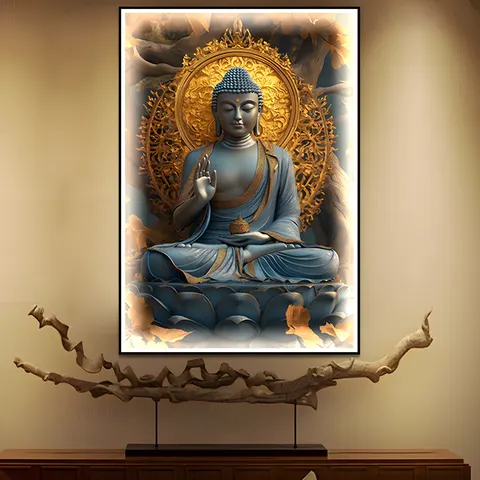 人物 单幅 装饰画 轻奢风 客厅背景墙挂画 LED带灯画