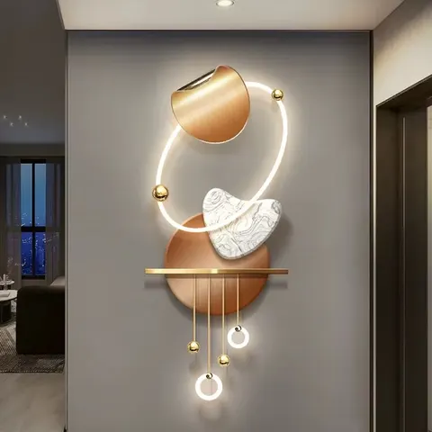 The Latest Popular Modern Painting Light Luxury High Level Sense the Hallway Led Wall Art Home Decor Paintings