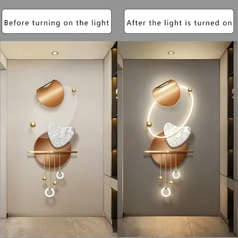 The Latest Popular Modern Painting Light Luxury High Level Sense the Hallway Led Wall Art Home Decor Paintings