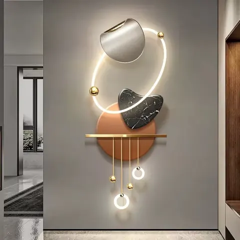 The Latest Popular Modern Painting Light Luxury High Level Sense the Hallway Led Wall Art Home Decor Paintings