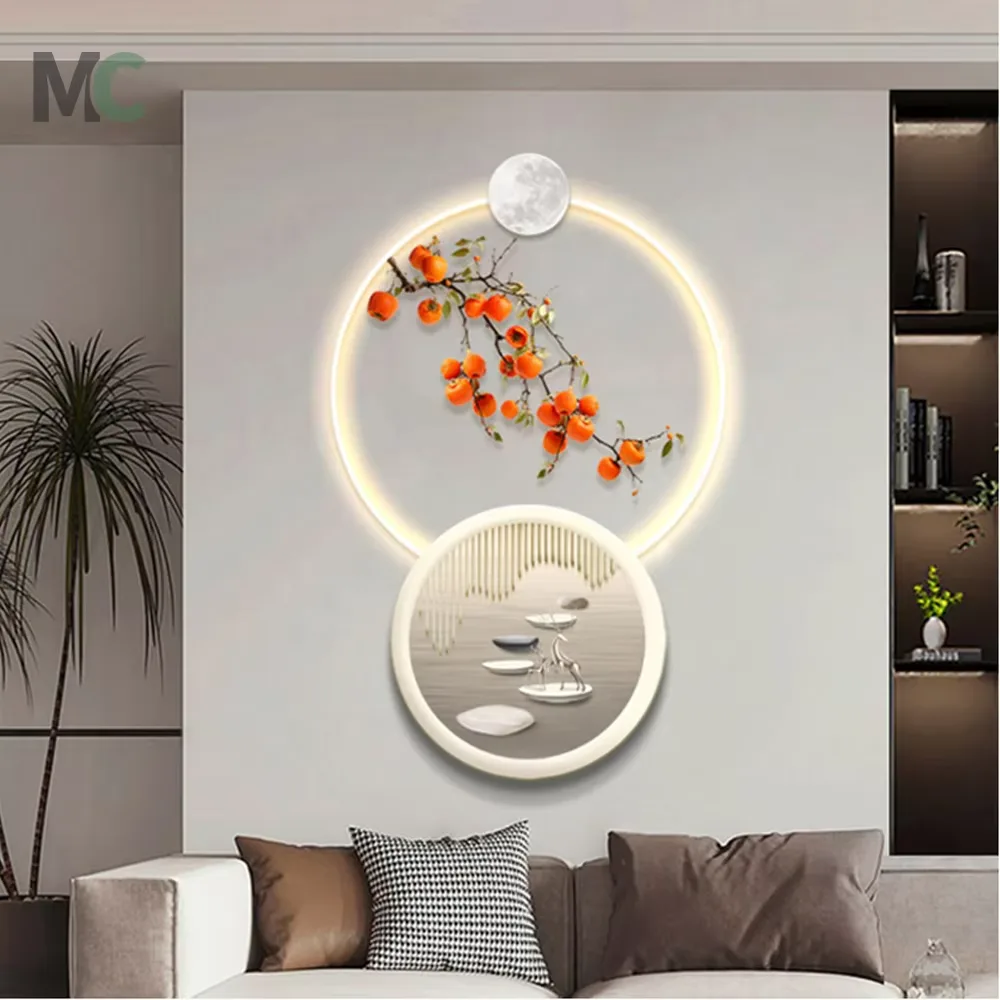 The Living Room Decorative Painting Is All the Best Dining Room Led Wall Art Light Luxury Porch High-grade Room Decoration