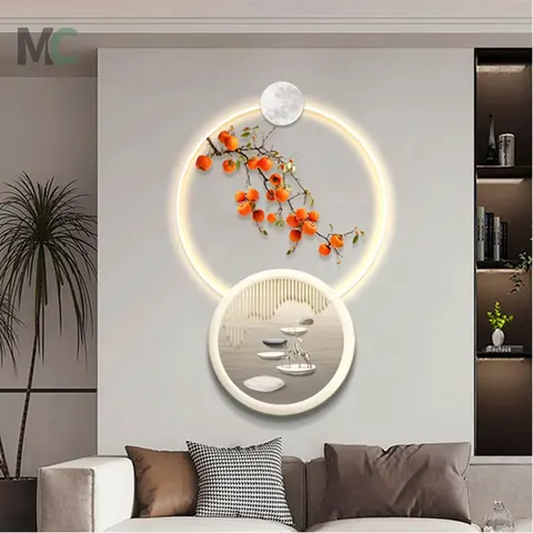The Living Room Decorative Painting Is All the Best Dining Room Led Wall Art Light Luxury Porch High-grade Room Decoration