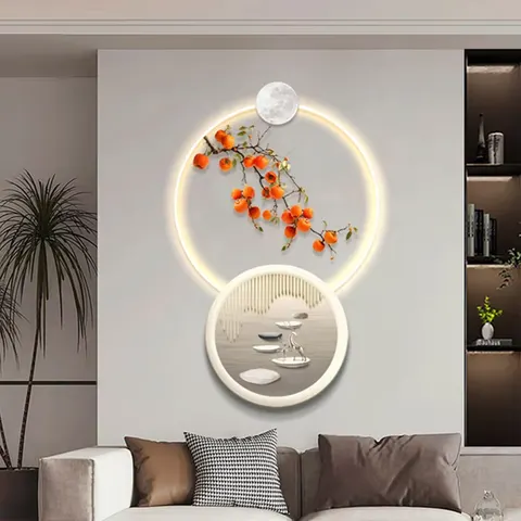 The Living Room Decorative Painting Is All the Best Dining Room Led Wall Art Light Luxury Porch High-grade Room Decoration