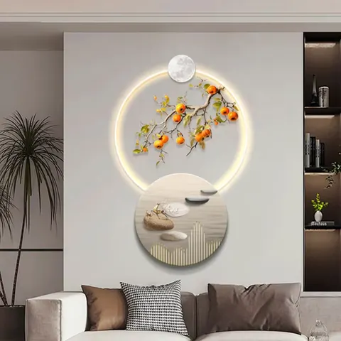 The Living Room Decorative Painting Is All the Best Dining Room Led Wall Art Light Luxury Porch High-grade Room Decoration