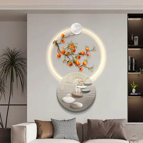 The Living Room Decorative Painting Is All the Best Dining Room Led Wall Art Light Luxury Porch High-grade Room Decoration