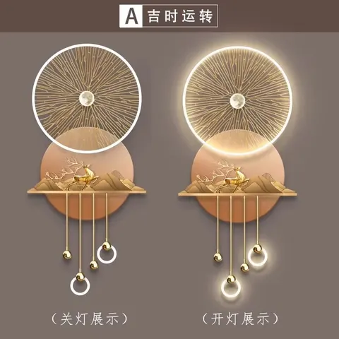 抽象 单幅 装饰画 现代简约 玄关背景墙挂画 LED带灯画