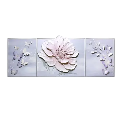 Three-dimensional Relief Sculpture Three-Link Art Decor Painting Sofa Background Wall Combination Decor Painting
