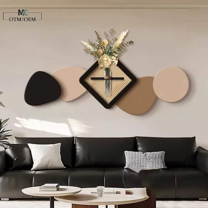 Three-dimensional Sandstone Art Home Furnishings Decorative Painting Living Room Background Wall Wall Mural