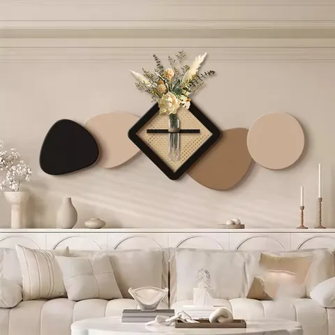 Three-dimensional Sandstone Art Home Furnishings Decorative Painting Living Room Background Wall Wall Mural