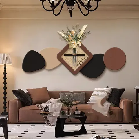 Three-dimensional Sandstone Art Home Furnishings Decorative Painting Living Room Background Wall Wall Mural