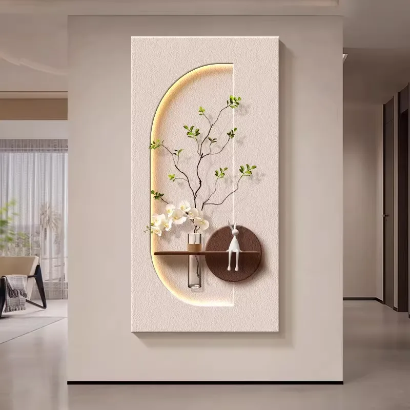植物 单幅 装饰画 现代简约 客厅背景墙挂画 砂岩浮雕