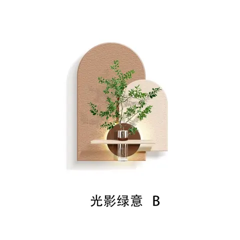 Three-dimensional Sandstone Restaurant Background Wall Mural Painting Hydroponics Green Plants Art Home Decor Painting