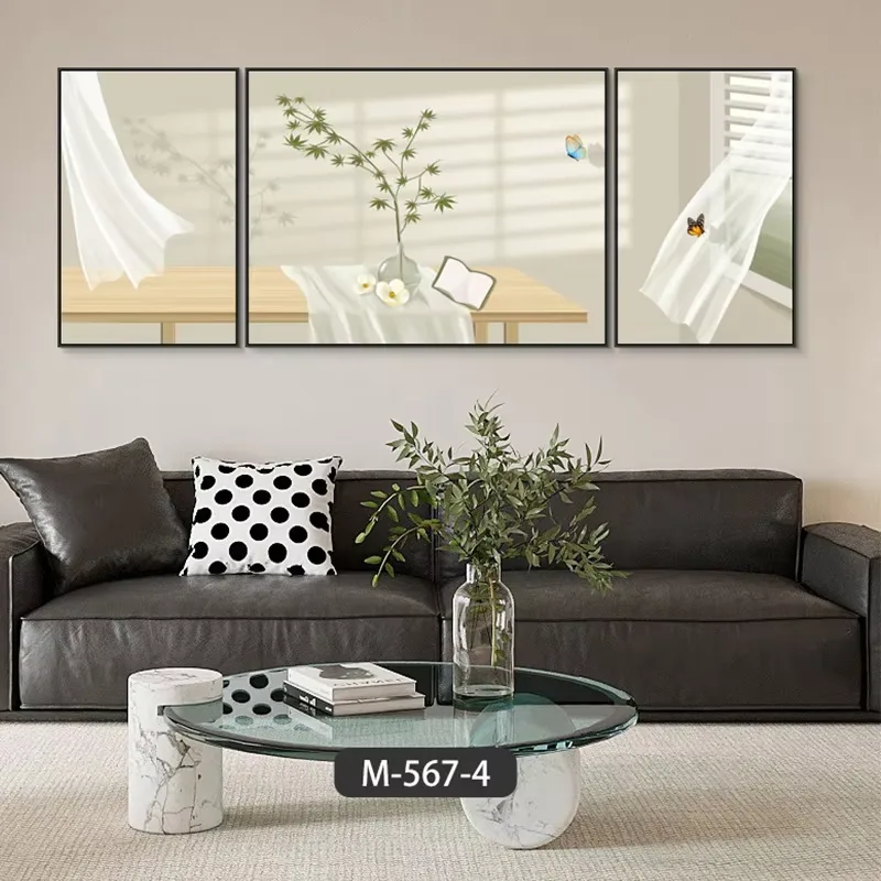 Top Fashion Nordic Living Room Log Scenery Shadow Advanced Sense Paintings and Wall Art Home Decor Painting