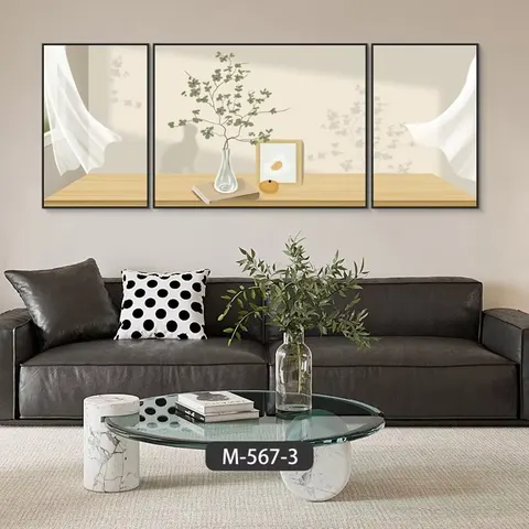 Top Fashion Nordic Living Room Log Scenery Shadow Advanced Sense Paintings and Wall Art Home Decor Painting