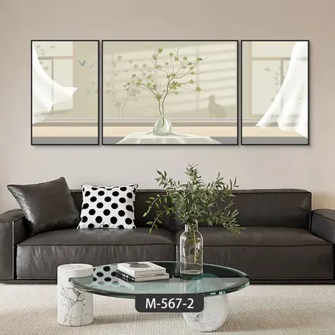 Top Fashion Nordic Living Room Log Scenery Shadow Advanced Sense Paintings and Wall Art Home Decor Painting