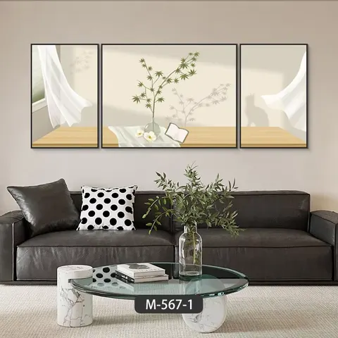 Top Fashion Nordic Living Room Log Scenery Shadow Advanced Sense Paintings and Wall Art Home Decor Painting