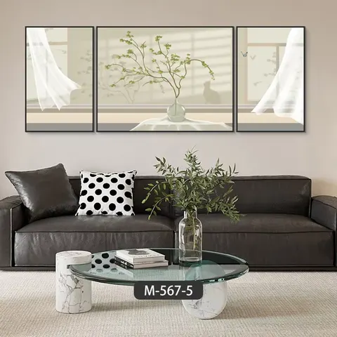 Top Fashion Nordic Living Room Log Scenery Shadow Advanced Sense Paintings and Wall Art Home Decor Painting